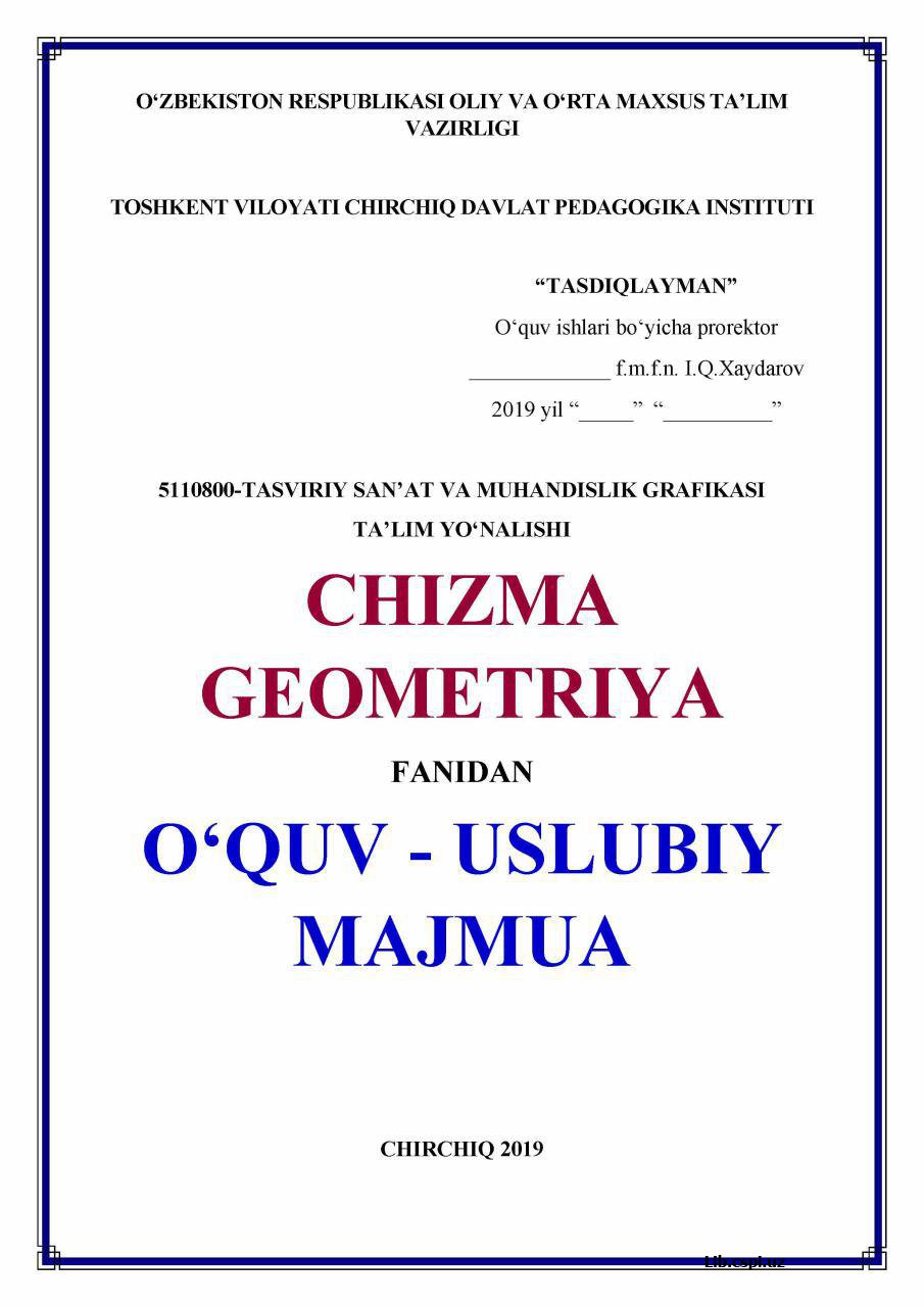 CHIZMA GEOMETRIYA