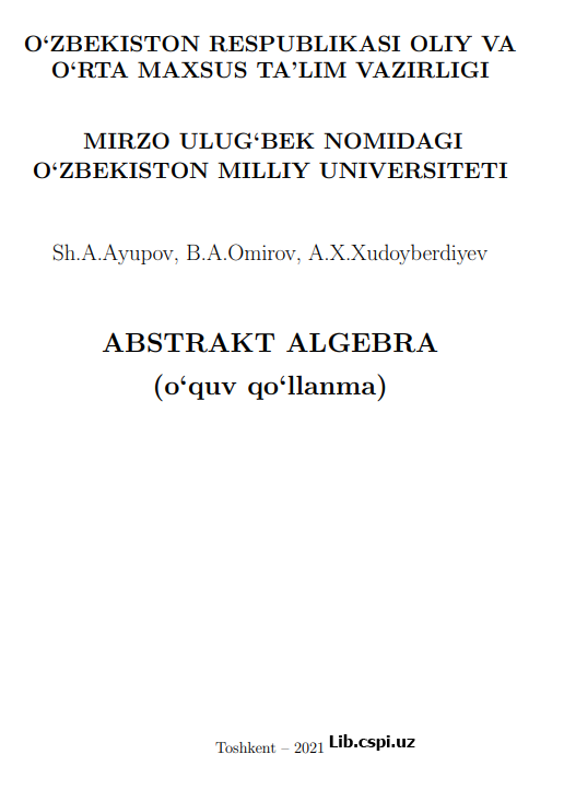ABSTRAKT ALGEBRA