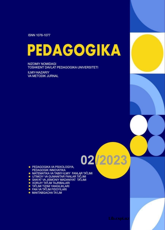Bo'lajak boshlang'ich ta'lim o'qituvchilarining ekologik kompetentligini stem-yondoshuv vositasida takomillatirish