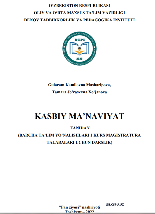 KASBIY MA’NAVIYAT