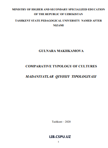 COMPARATIVE TYPOLOGY OF CULTURES